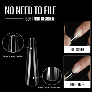 fake gel nails tips full cover